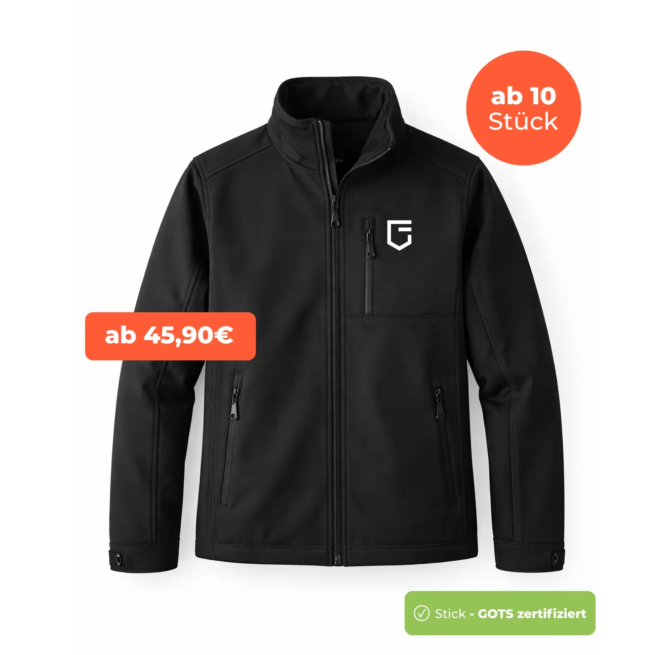 Softshelljacke Bestickung Corporate Fashion