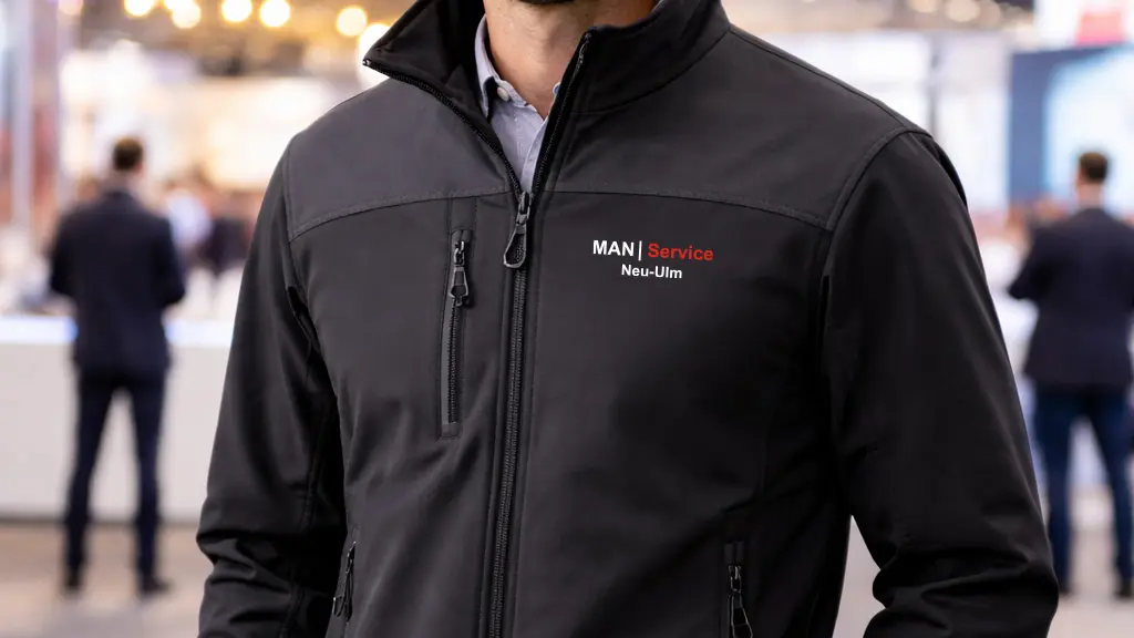 Man Services Softshelljacke  Bestickung