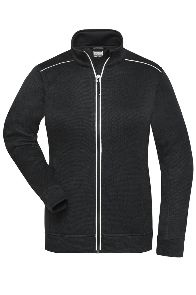 Daiber Ladies' Knitted Workwear Fleece Jacket - SOLID - JN897