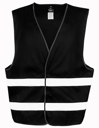 [R200XBLCKXS] L-SHOP RT200XEV Enhanced Visibility Vest (XS, Black)