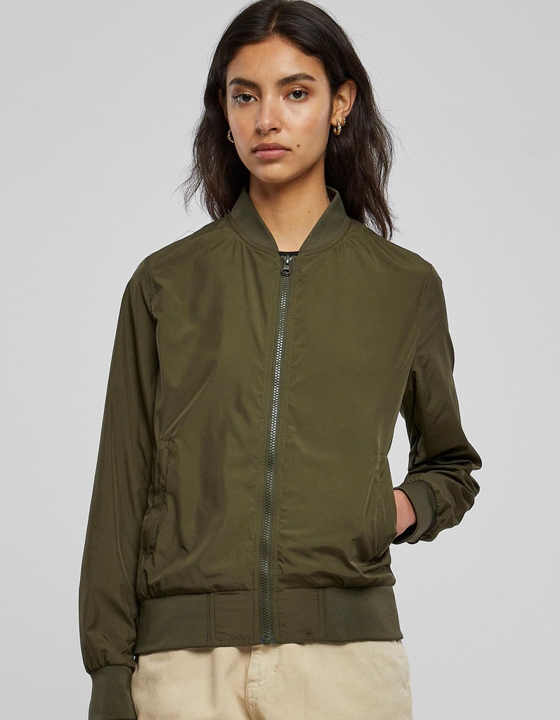 Build Your Brand Ladies´ Nylon Bomber Jacket BY044