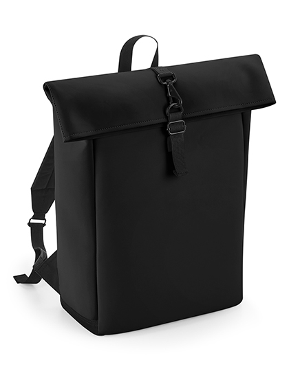 BagBase Matte PU Roll-Top Backpack BG335