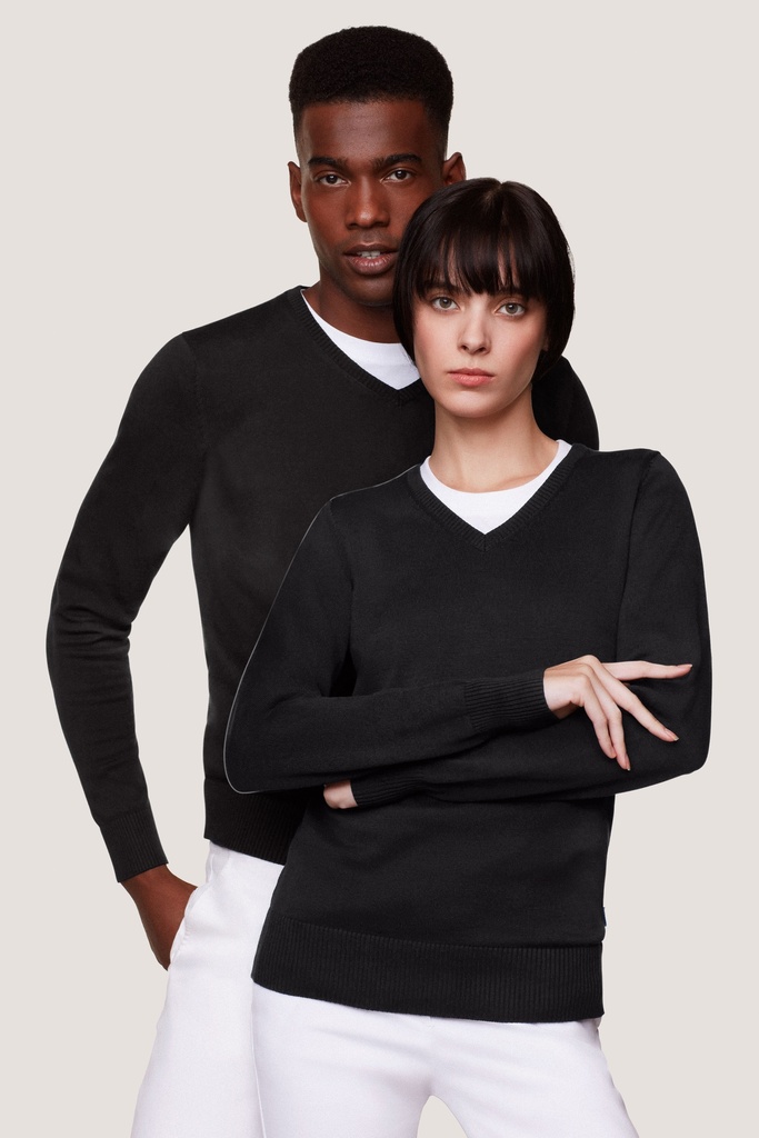 HAKRO Damen V-Pullover Premium-Baumwolle 0133