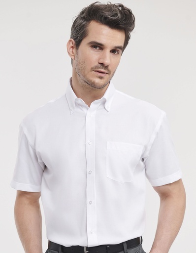 Russell Athletic Collection Men's Short Sleeve Classic Ultimate Non-Iron Shirt Z957