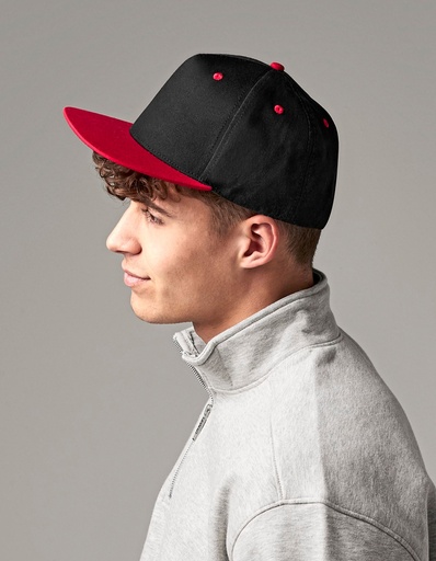 [B610CBLK-YEL] Beechfield 5 Panel Contrast Snapback CB610c