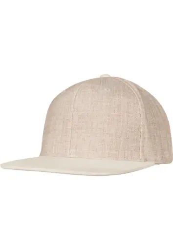 [FLEX-6089VM-01536-0050-grey/grey-one size] Melange Velour Snapback