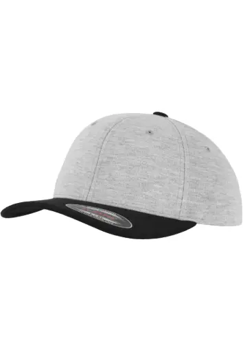 [FLEX-6778T-00119-0044-gry/blk-L/XL] Flexfit Double Jersey 2-Tone